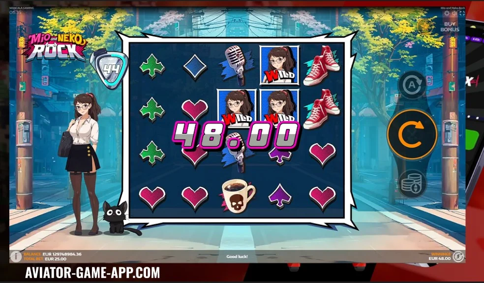 Overview of Mio & Neko Rock Slot