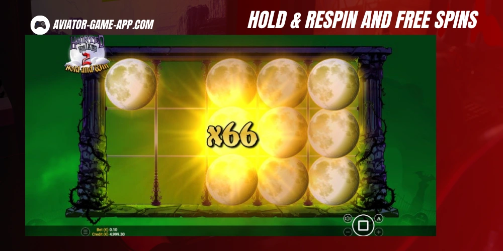 Hold and Respin Feature and Free Spins
