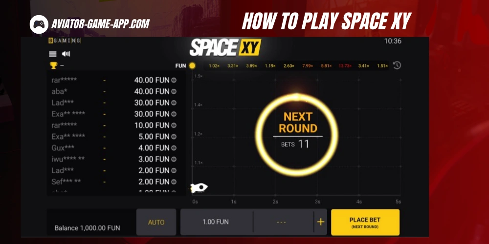 How to Play Space XY by BGaming
