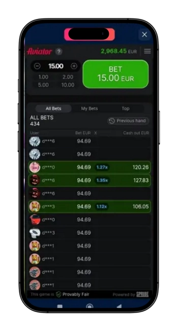 Aviator App All bets