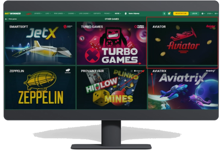 Find the Aviator Page